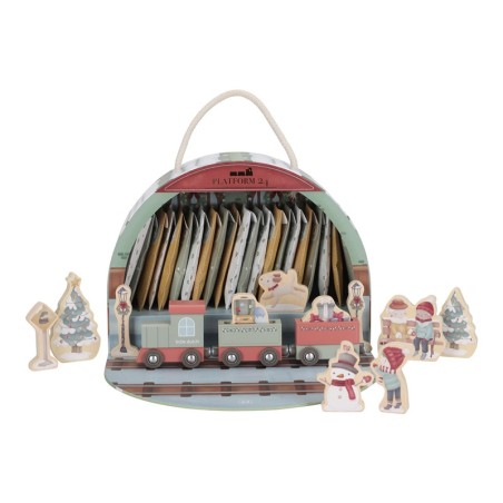 2297 Caja Adviento Tren Navidad Little Dutch