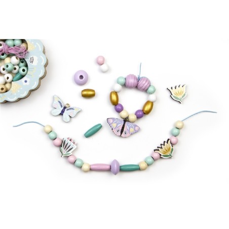 2300 Cuentas de madera de mariposa