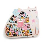 2301 Abalorios de madera gatos