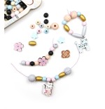 2303 Abalorios de madera gatos