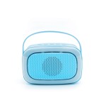 2386 Karaoke Con Luz Y 2 Micrófonos - Azul