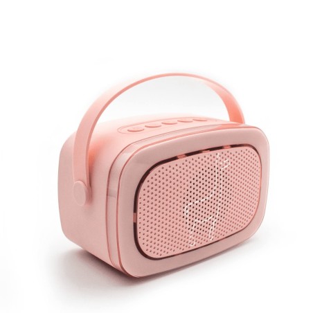 2390 Karaoke Con Luz Y 2 Micrófonos - Rosa