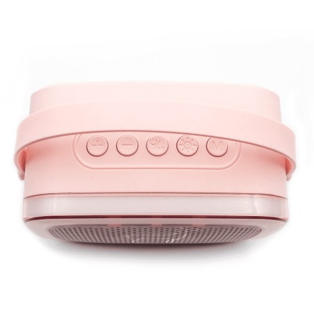 2392 Karaoke Con Luz Y 2 Micrófonos - Rosa