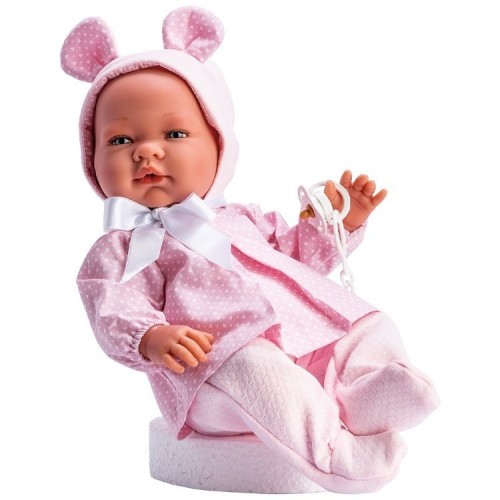 2506 María Corazones Rosas Gorro Orejas