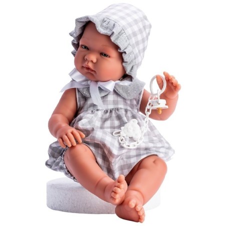 2507 PABLO CUADROS GRISES CUELLO GASA GRIS