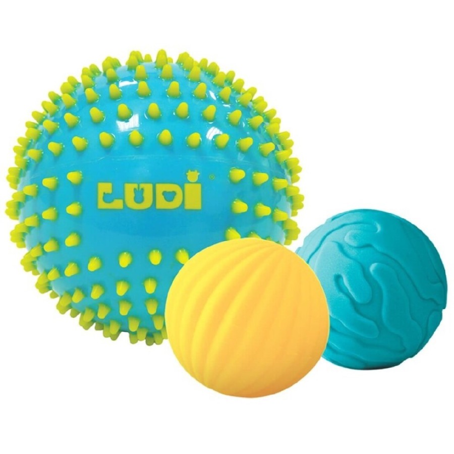269 Pelota sensorial bicolor turquesa amaril 269 Pelota sensorial bicolor turquesa amaril