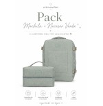 2838 Pack Mochila + Neceser Verde