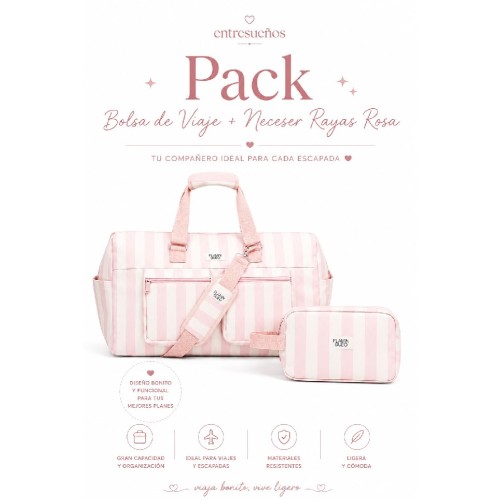 2853 Pack Rayas Rosa