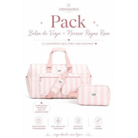 2853 Pack Rayas Rosa