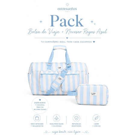2862 Pack Rayas Azul