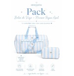 2862 Pack Rayas Azul