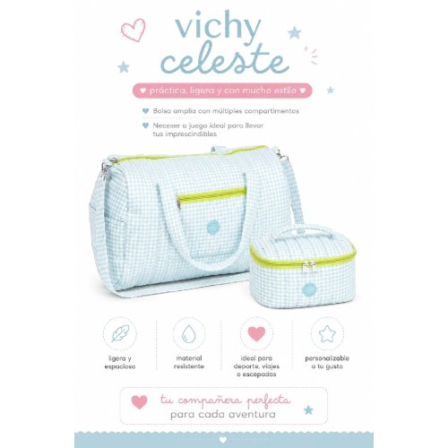 2898 Pack Vichy Celeste
