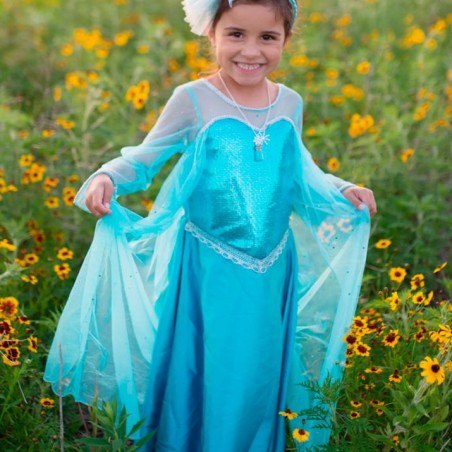 30 Vestido de Reina de Hielo  Disfraz Infantil para Niñas