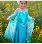 30 Vestido de Reina de Hielo  Disfraz Infantil para Niñas
