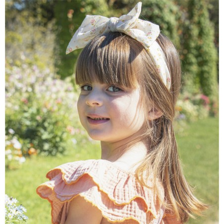 387 Tiny Blossom Double Bow Headband