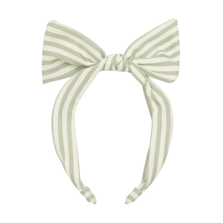 390 Green Stripy Tie Headband 390 Green Stripy Tie Headband