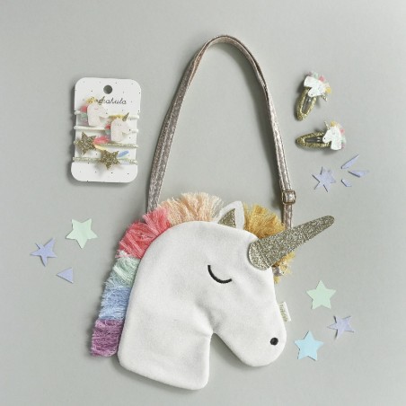393 Rainbow Unicorn Clips