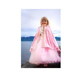412 Deluxe Pink Rose Princess Cape Size 5-6
