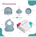 492 Vajilla bebé de 5 piezas con caja de reg