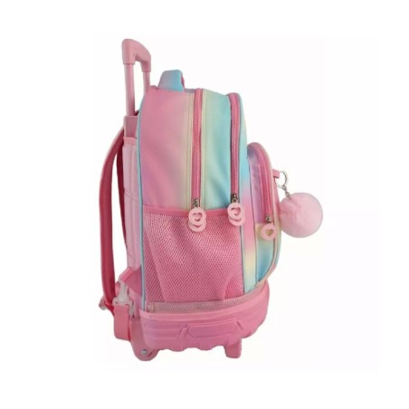 711 Mochila escolar con ruedas Toybags Blin Blin Gradient Pink
