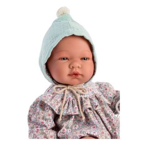 764 PABLO PELELE VOLANTE FLORES GORRO VERDE