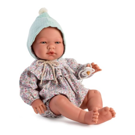 765 PABLO PELELE VOLANTE FLORES GORRO VERDE