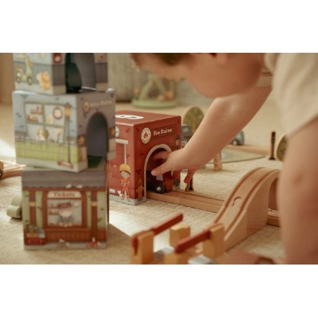 798 Torre Encajable Ciudad Con Coches Little