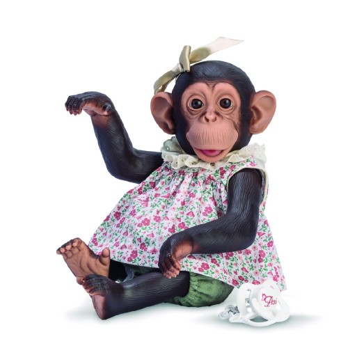 884 LOLA LA CHIMPANCÉ CONJUNTO FLORES SALMÓN